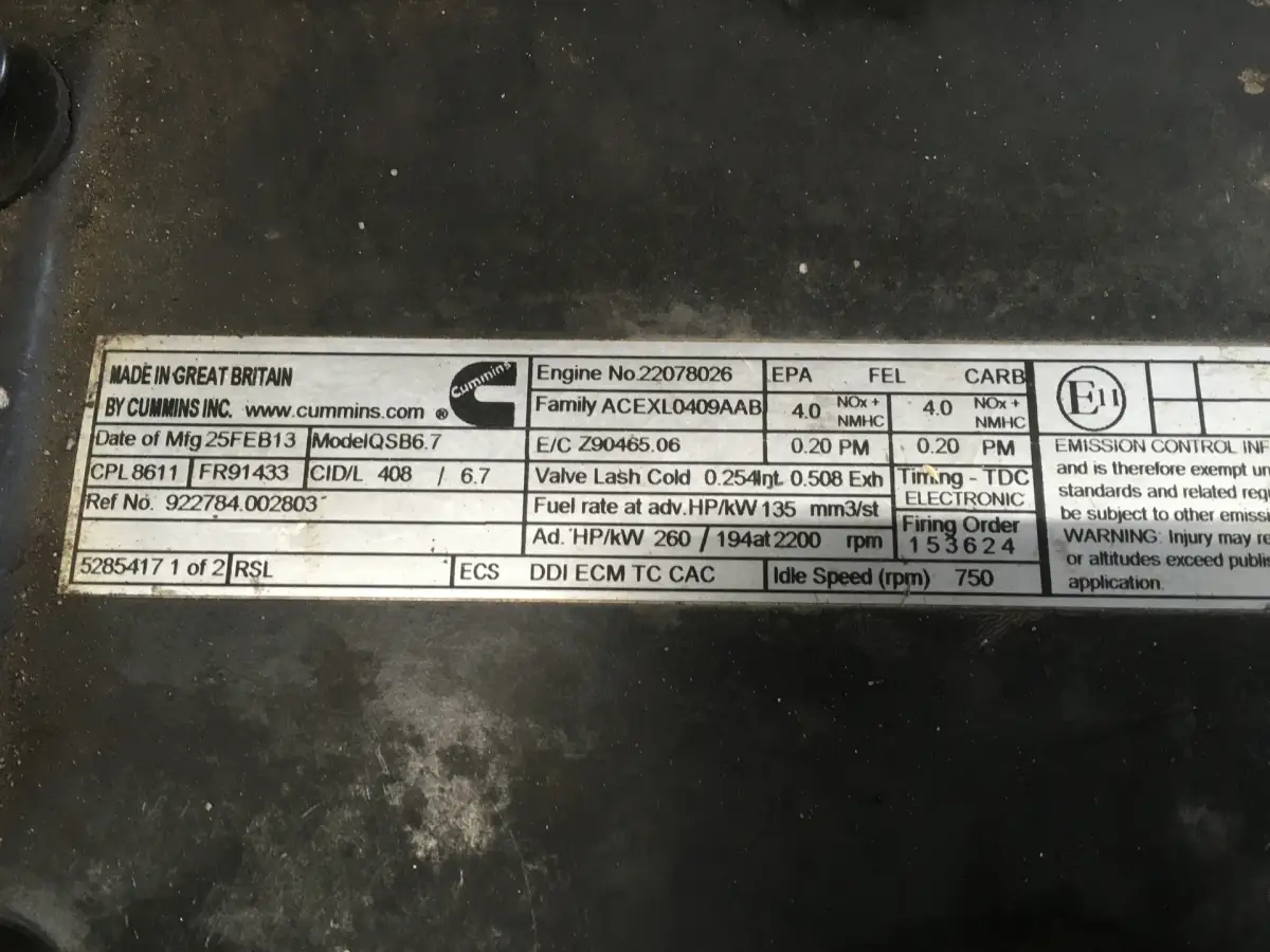 CUMMINS QSB6.7 CPL8611 CORE – Bild 2