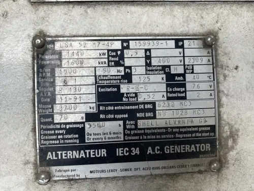 CUMMINS KTTA50-G2 GENERATOR 1600KVA GEBRAUCHT – Vorschaubild 2
