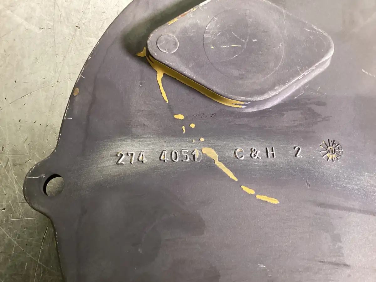CATERPILLAR AFDEKPLAAT 2744051 GEBRUIKT - Afbeelding 2