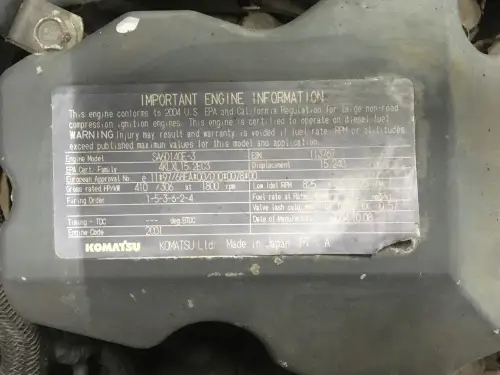 KOMATSU SA6D140E-3 GEBRAUCHT – Vorschaubild 2
