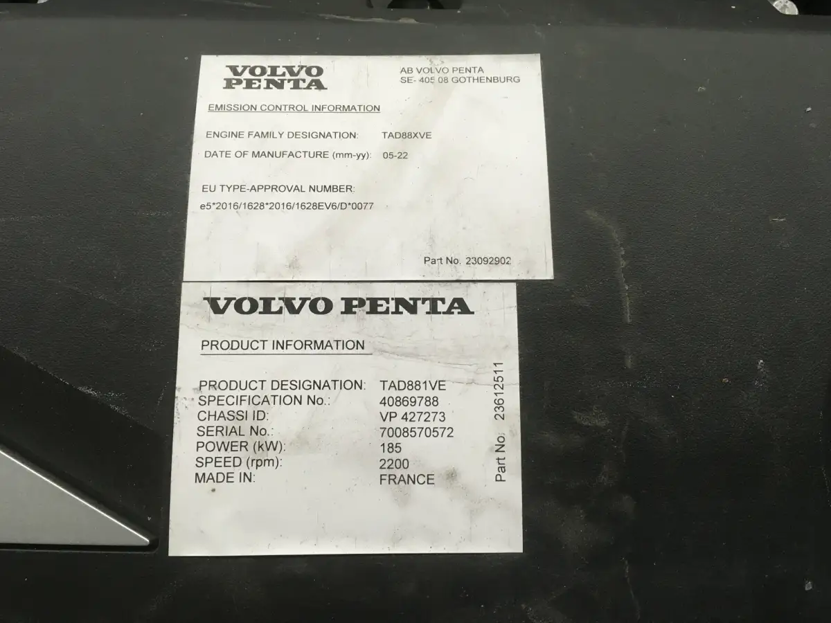 VOLVO PENTA TAD881VE NIEUW - Afbeelding 2