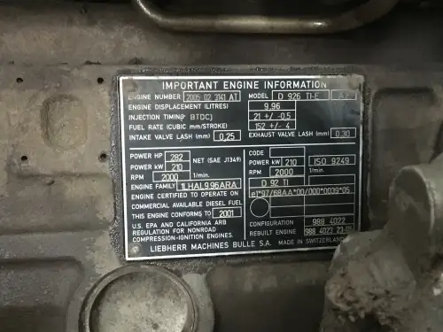 ЯДРО LIEBHERR D926TI-E - Миниатюра 2