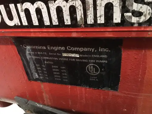 CUMMINS V504 F2 BOMBA 227M³/H USADA - Imagen miniatura 3