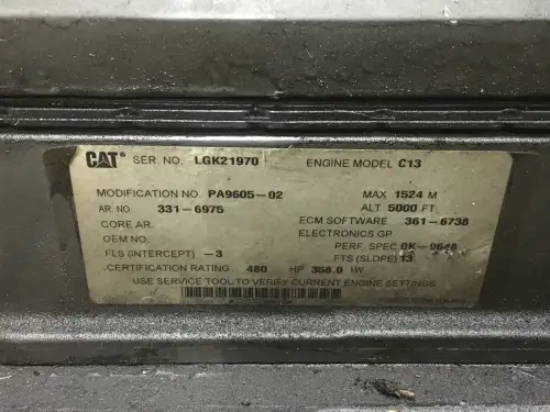 CATERPILLAR C13 LGK-3316975 GEBRAUCHT – Vorschaubild 2