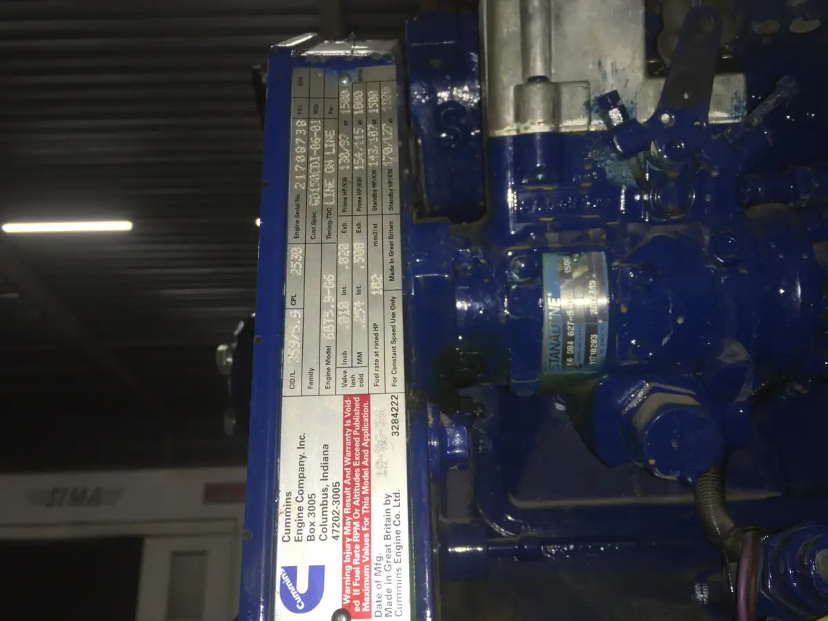 CUMMINS 6BT5.9-G6 GENERATOR 105KVA USED - Picture 2