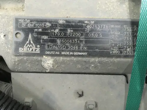 GEGEVENE DEUTZ BF6M1013CP MOTOR - Miniatuur afbeelding 2